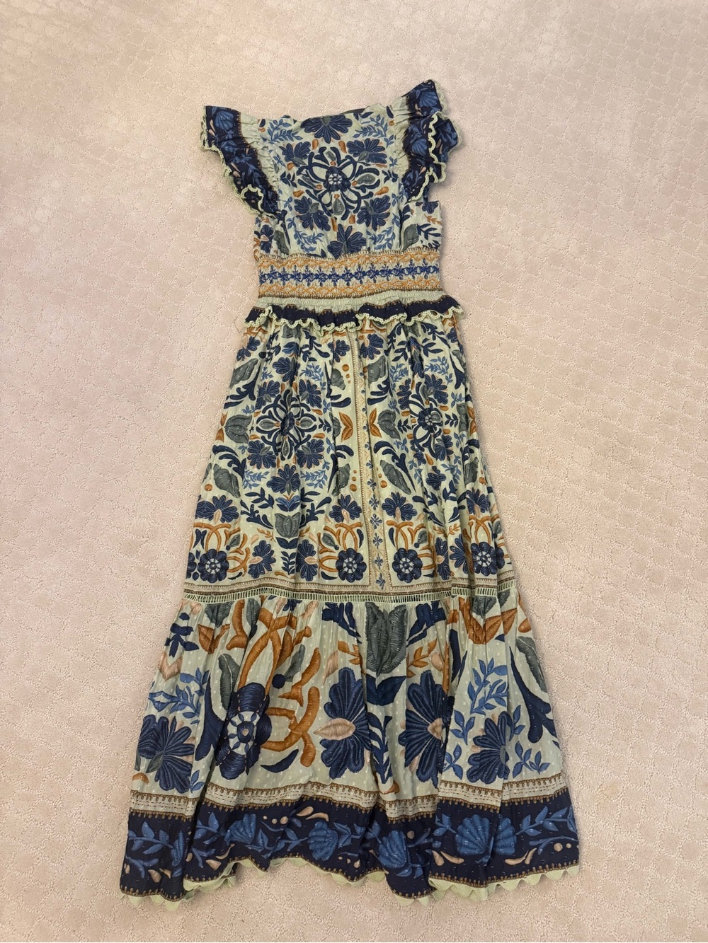 Farm Rio Ocean tapestry maxi dress - Picture 8 of 9